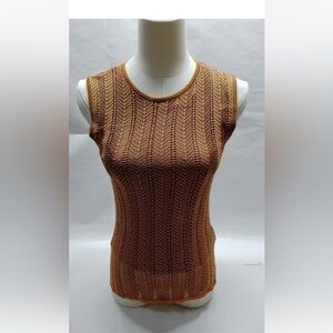 Loewe Tan Knit Tank Top